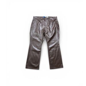 Old Navy Cyberpunk Bootcut Pants Women’s 16P Brown Y2K Liquid Rodeo Nashville